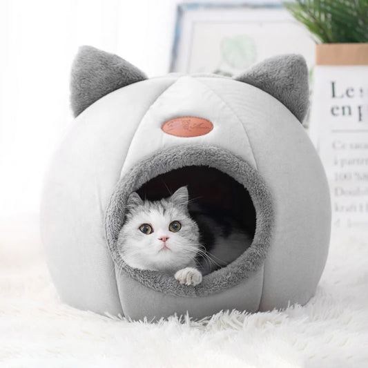 Deep Sleep Comfort Cat Bed – Winter Pet Tent, Cozy Cave Nest for Small Dogs