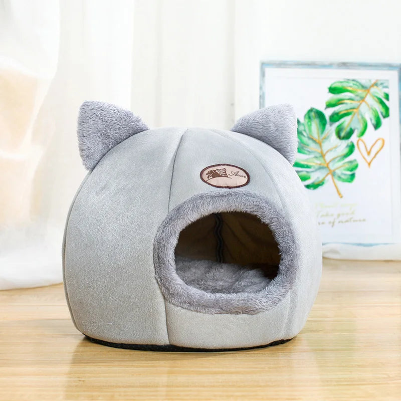 Deep Sleep Comfort Cat Bed – Winter Pet Tent, Cozy Cave Nest for Small Dogs