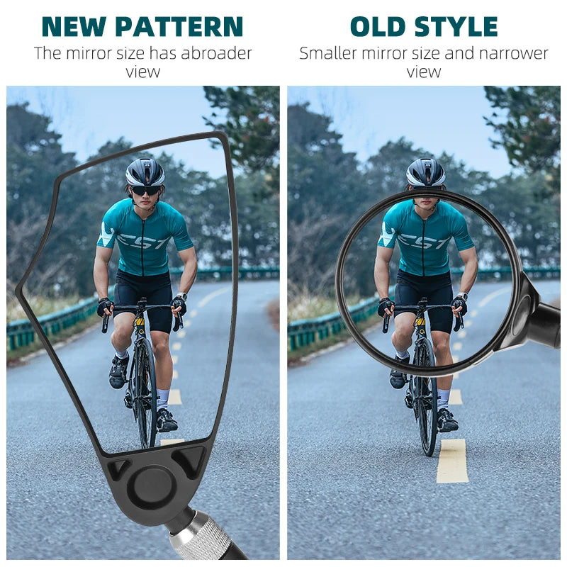 Anti-Glare Handlebar Bicycle Mirror, Rear View for E-Bike & Scooter Accessories