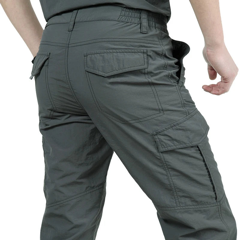 Outdoor Waterproof Tactical Cargo Pants for Men Quick Dry Summer Army Trousers