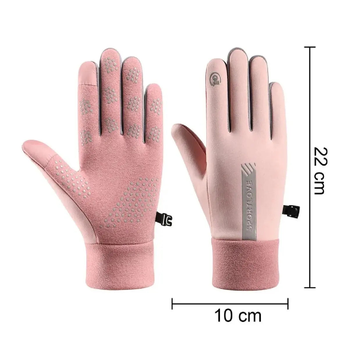 Winter Cycling Gloves Women Waterproof Thermal Fleece Windproof Outdoor Ski Mittens