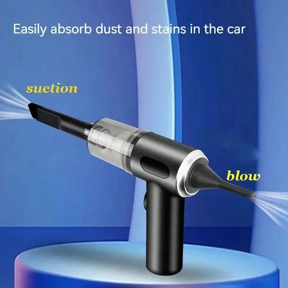 3-in-1 Suction & Blowing Vacuum Cleaner - USB Charging Small Car & Household Cleaner