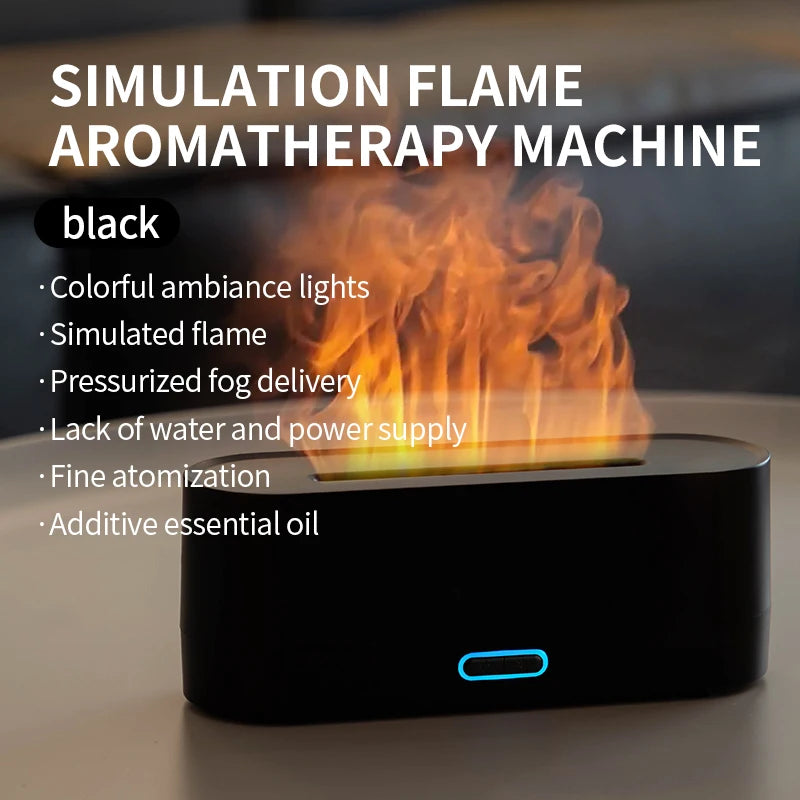 ✨ Newest RGB Flame Aroma Diffuser & Humidifier | 7 Color LED Aromatherapy Purifier 🌈