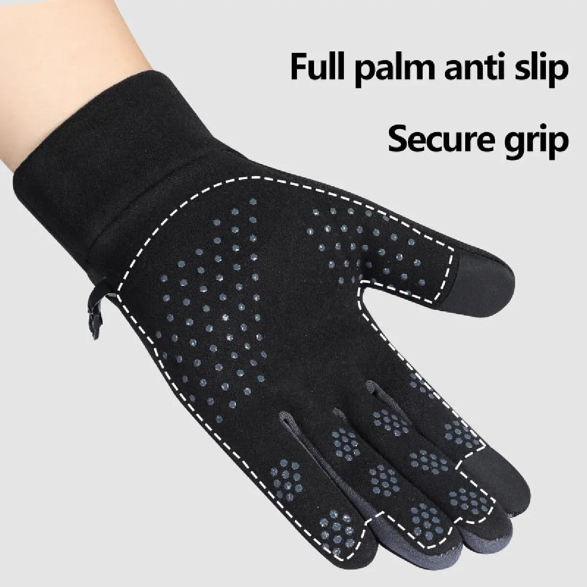 Winter Cycling Gloves Women Waterproof Thermal Fleece Windproof Outdoor Ski Mittens