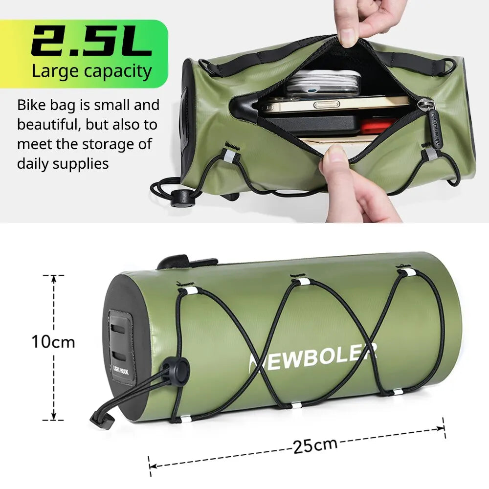 NEWBOLER Waterproof Bicycle Frame Pannier Bag Multifunction Shoulder Bike Accessory