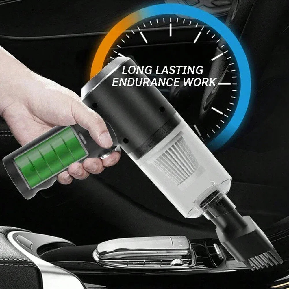 3-in-1 Suction & Blowing Vacuum Cleaner - USB Charging Small Car & Household Cleaner