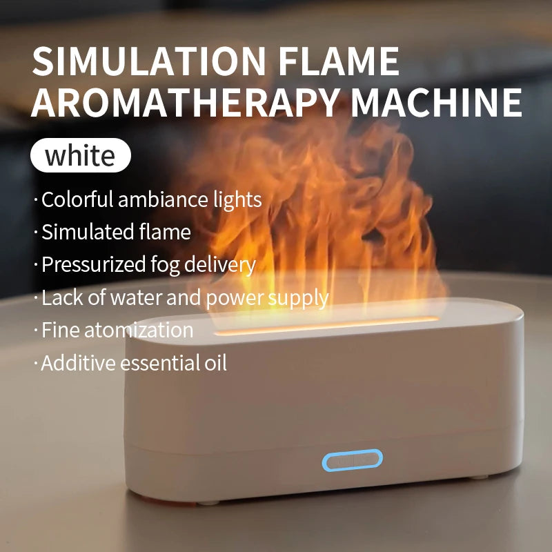 ✨ Newest RGB Flame Aroma Diffuser & Humidifier | 7 Color LED Aromatherapy Purifier 🌈