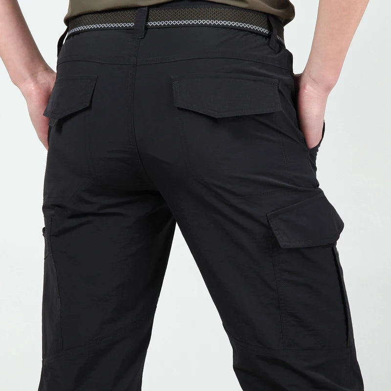 Outdoor Waterproof Tactical Cargo Pants for Men Quick Dry Summer Army Trousers