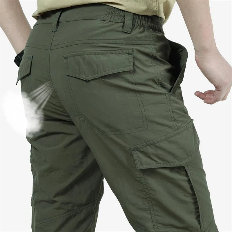 Outdoor Waterproof Tactical Cargo Pants for Men Quick Dry Summer Army Trousers