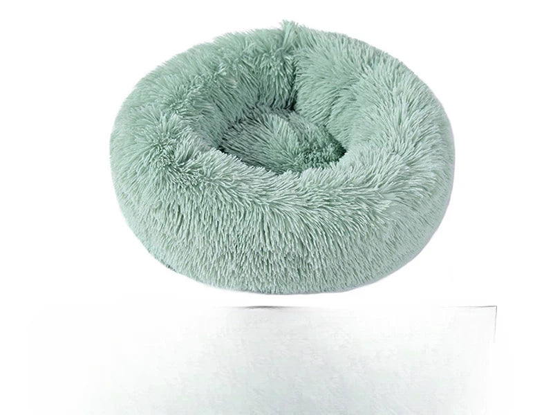 Home Plush Pet Nest – Winter Cat & Dog Bed, Warm, Detachable & Washable, Round Pet Bed