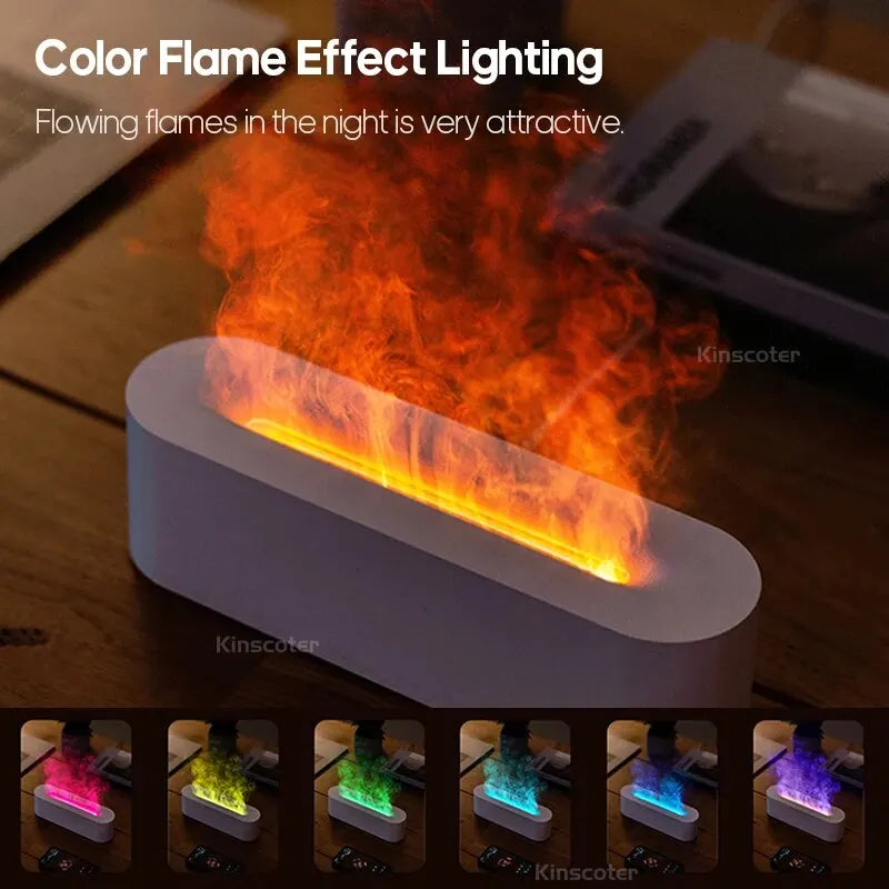 ✨ Newest RGB Flame Aroma Diffuser & Humidifier | 7 Color LED Aromatherapy Purifier 🌈