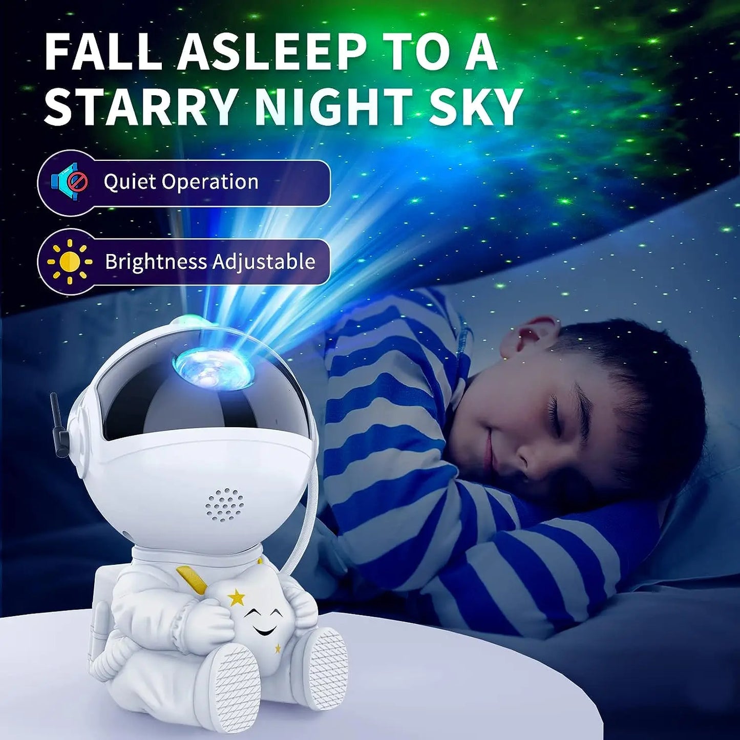 Astronaut Galaxy Projector LED Night Light with Remote Control for Kids & Home